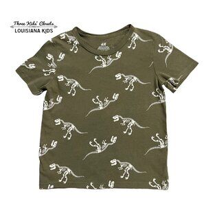 H&M 4-6Y T-Rex Dinosaur Bones Shirt